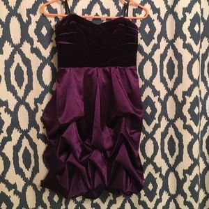Dark Purple Silk Dress