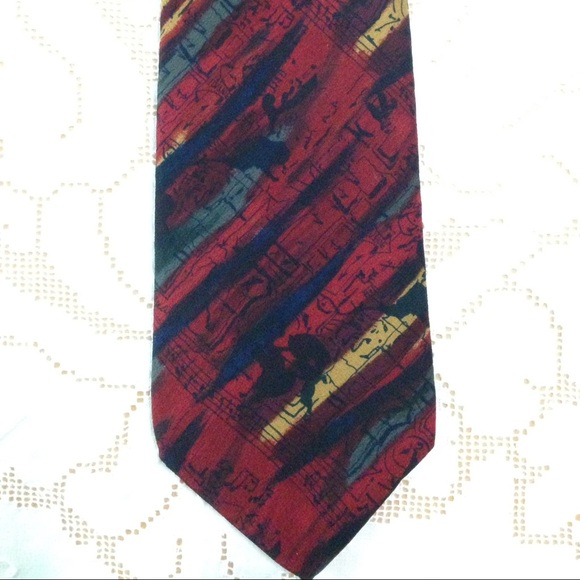 Silk tie.