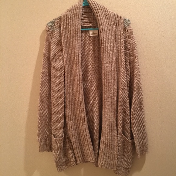 Tan Urban Outfitters Sweater with Pockets