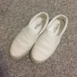 Nasty Gal Shoe Cult White Slip-on Sneakers