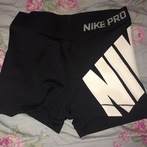 Black Nike Pro spandex. Size small