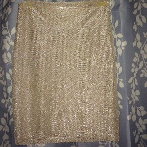 Metallic skirt