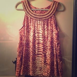 Beaded blouse tank NWOT