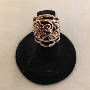 Rose Gold Statement Ring Size 7