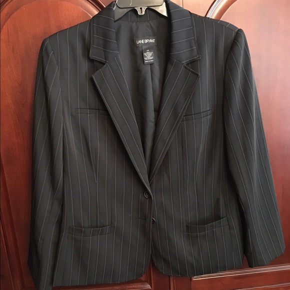 Pinstripe Black Blazer