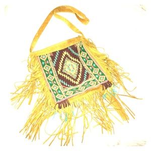 Zara Genuine Leather Beaded bag