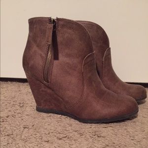 Qupid Zip Up Bootie. (Final Price)