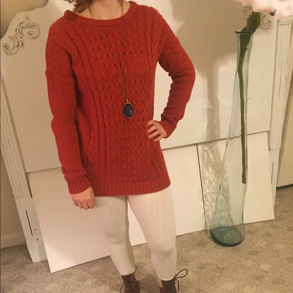 Old navy orange long sleeve sweater