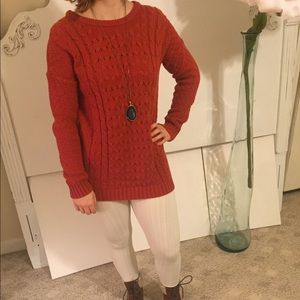 Old navy orange long sleeve sweater
