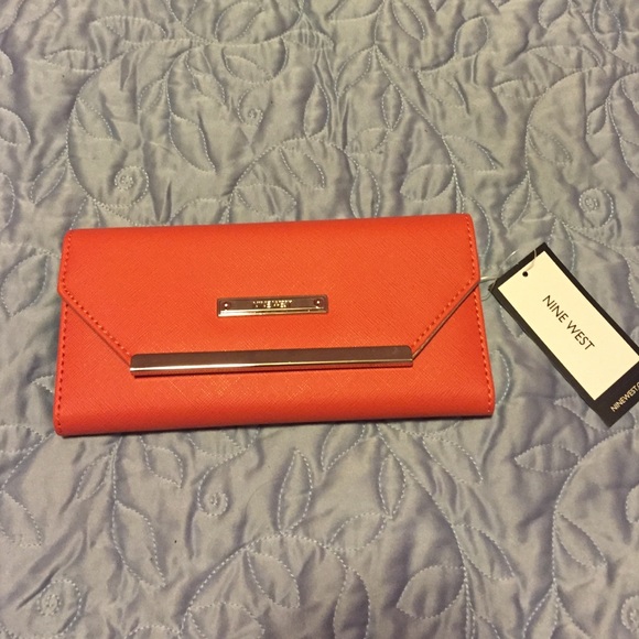 Orange brand new Nine West wallet!!