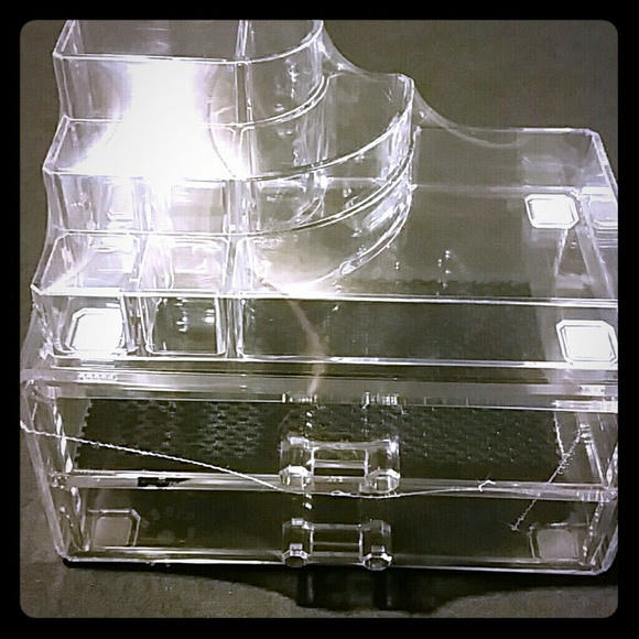 SOLD.   Acrylic make up organizer