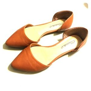 Brown Slip On Flats