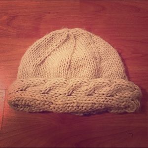 BDG Knit Off White Beanie