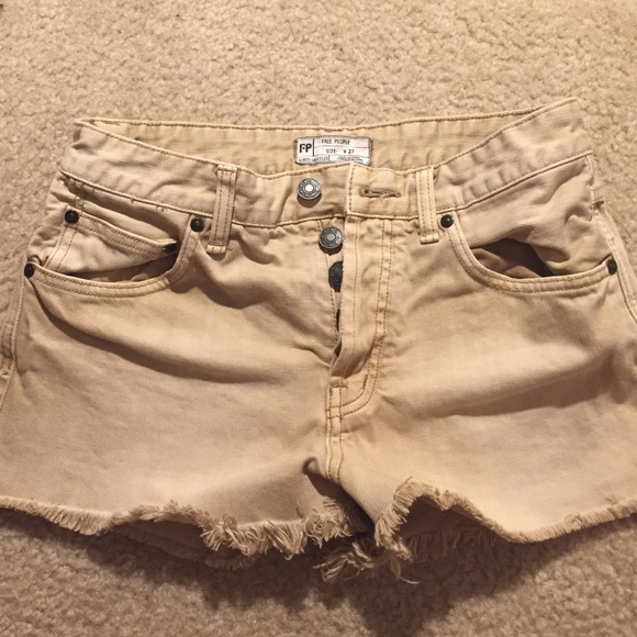 Free people Tan shorts