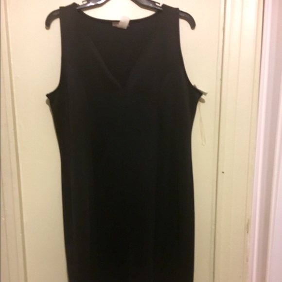 New black v neck bodycon dress sz 3x