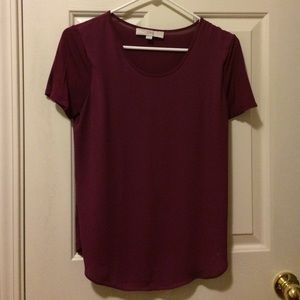Burgundy loft blouse