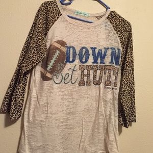 Down set hut football shirt