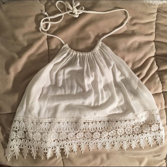 Prettiest delicate open back top