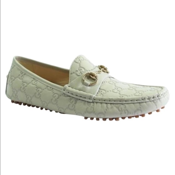 GUCCI 258327 Women's Leather Driver Moccasin Flat