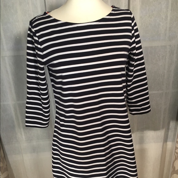 Navy and White Striped Gap Dress