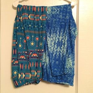 LuLaRoe lot of two TC leggings!!