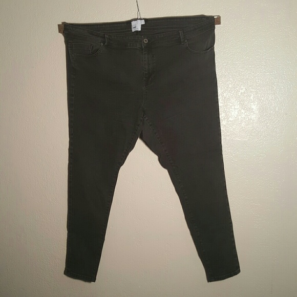 ASOS Curve 20 Ridley skinny jean, black