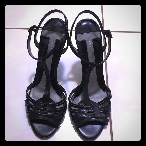 Theory T-strap sandals euro 40, fits like a size 9