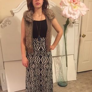 Black&awhile printed maxi skirt