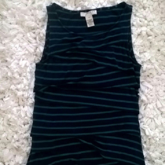Stripe ruffled top