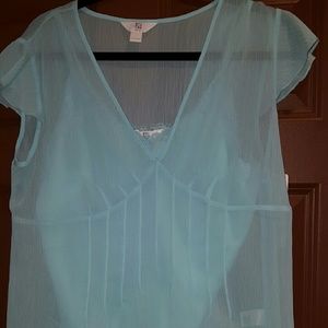 Women's light blue top