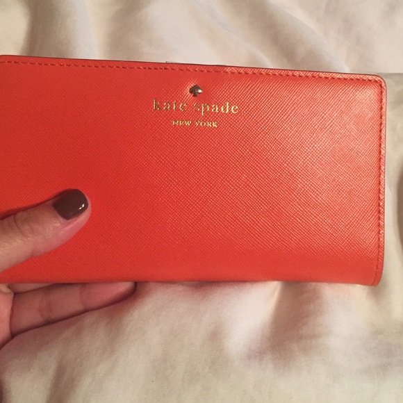 Kate spade orange wallet
