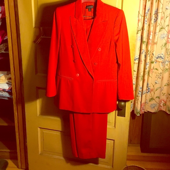 Anne Klein II red pant suit