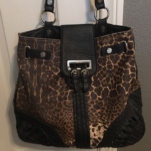 Jessica Simpson leopard handbag