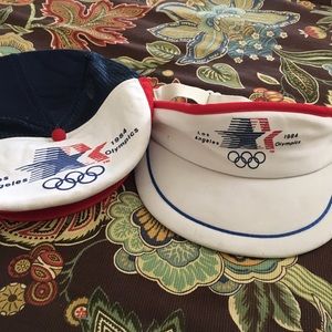 Vintage 1984 Los Angeles Olympic Hat and Visor!