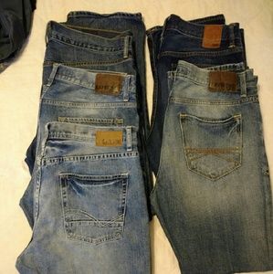 5 pairs of designer mens jeans