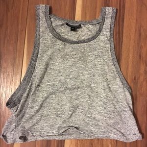 High-neck flowy crop top