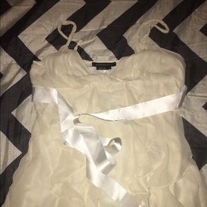 Cream BCBG Maxazria dress