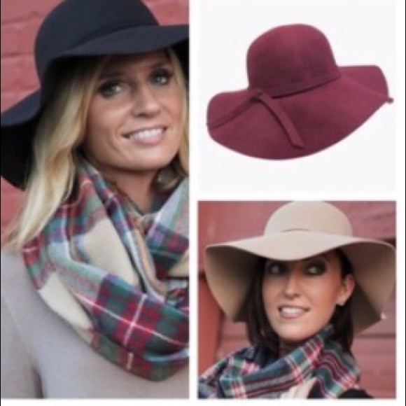 NWT last one Burgundy boho hat - Picture 2 of 4