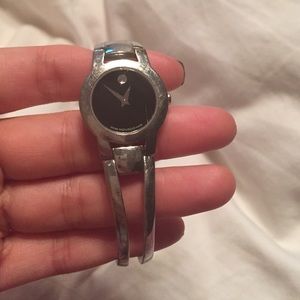 Movado black face women's watch