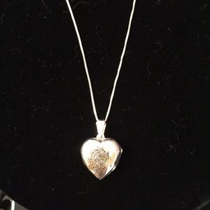 Sterling silver heart necklace