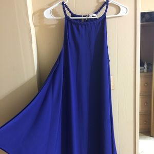 Rachel Roy Blue Royal Handkerchief Hem Dress