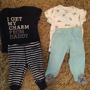 2 newborn outfits