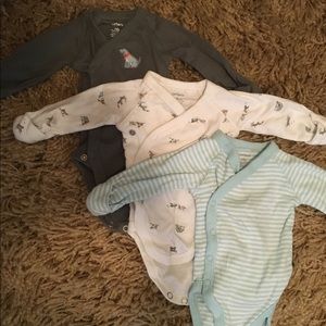 3 newborn long sleeve kimono