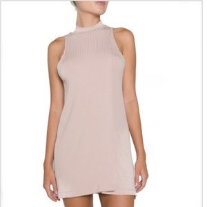 Pink luck foldover dress