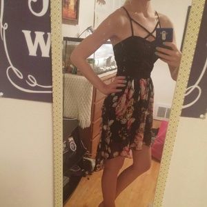 Price Drop Strappy Floral Dress