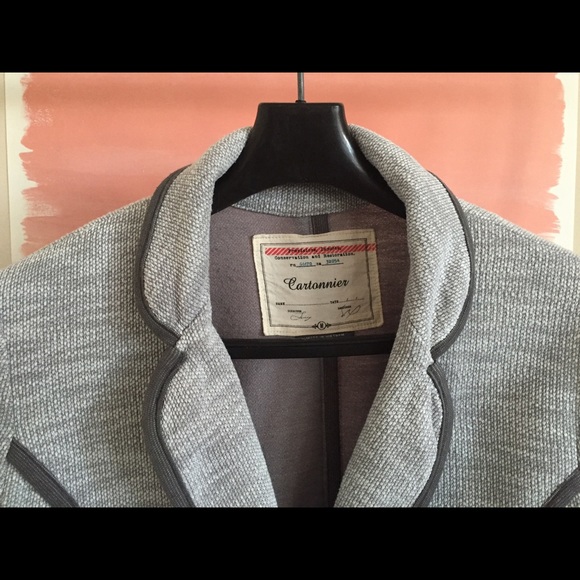 Anthropologie French terry blazer, size S