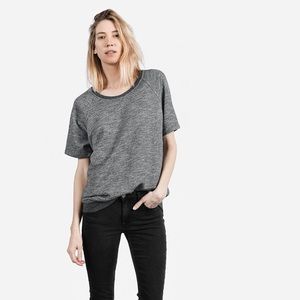 Everlane Women's Tunic Sweatshirt Marled Grey L