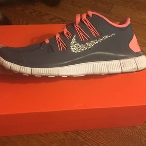 Nike Customized Swarovski Crystal Running Shoes