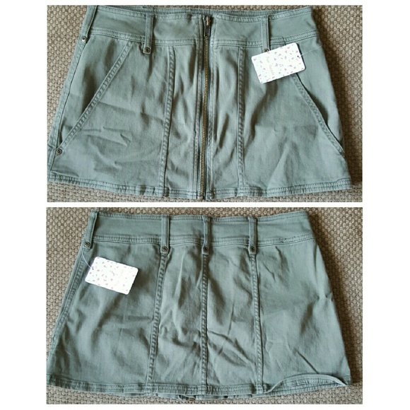 Free People Military Mini Skirt - Picture 3 of 4