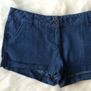 Papaya Dark Blue/White Polka Dots Shorts